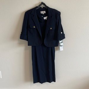 STUDIO I Career Dress Navy Blue